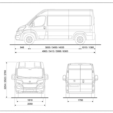 PEUGEOT BOXER 2014 Specifikationer (1)