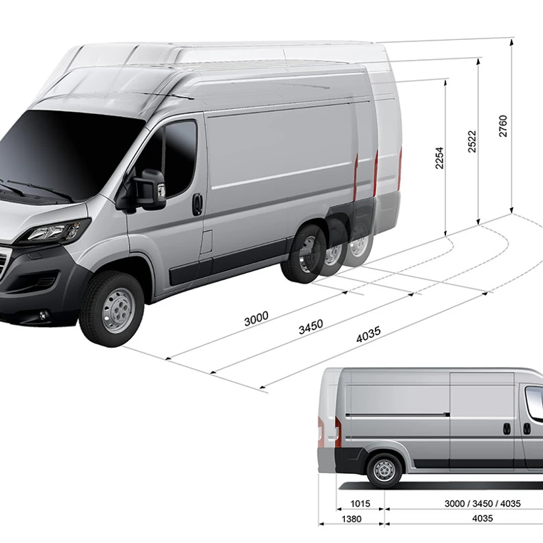 PEUGEOT BOXER 2014 Hoejde Laengde (1)