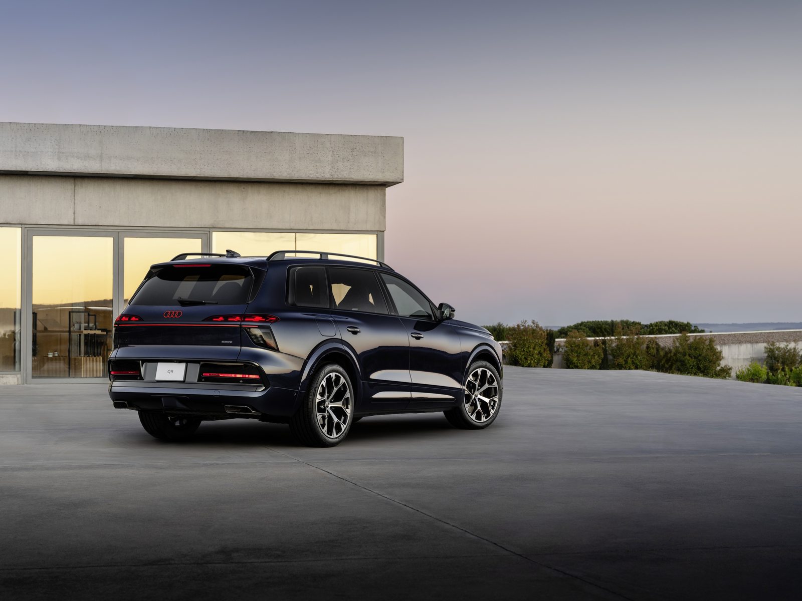 Audi Q9 2026 Bagende Skraavinkel