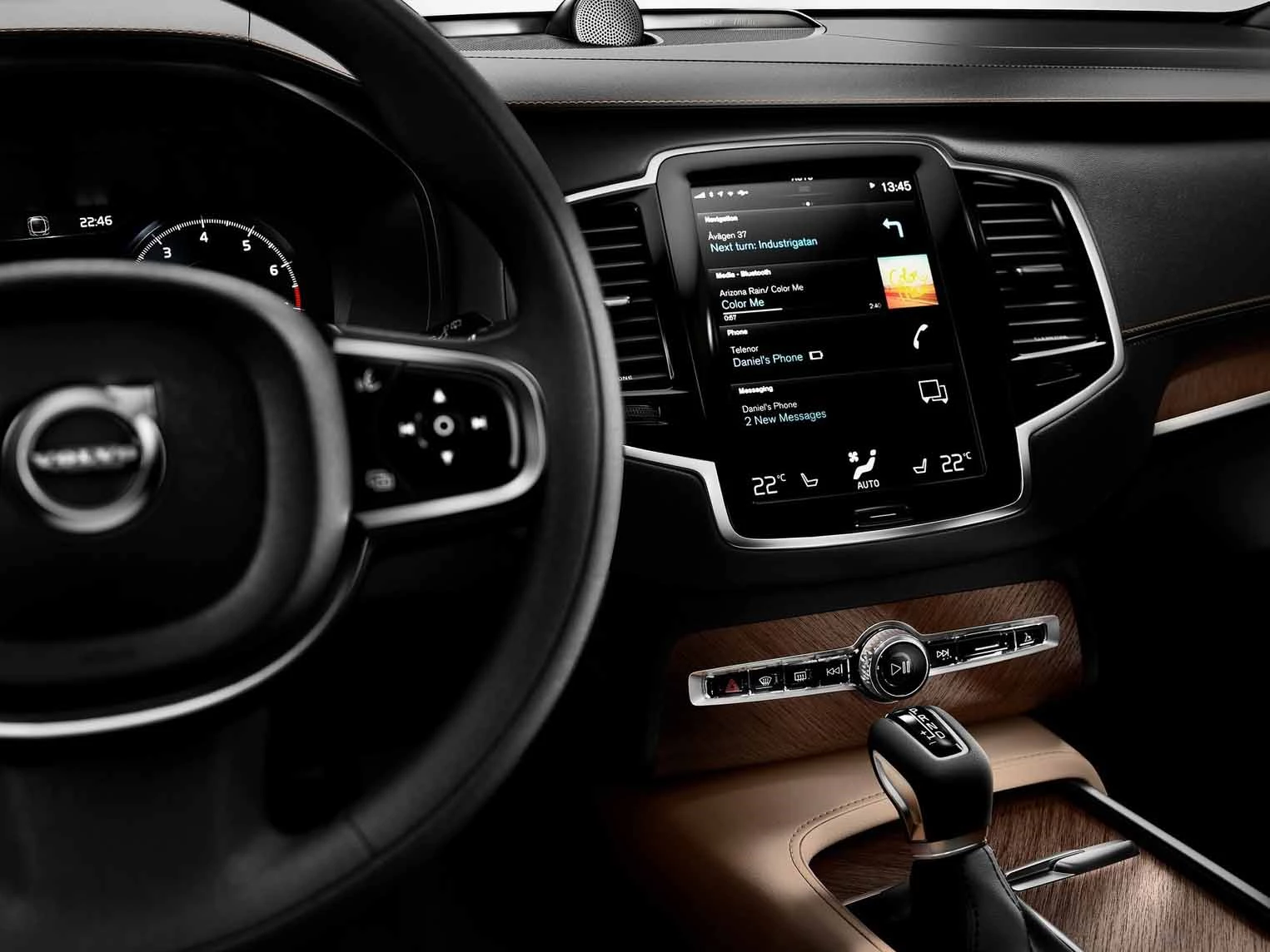 Volvo Xc90 2018 Interior Suv Luksus Midterkonsol Veludstyret Elektronik