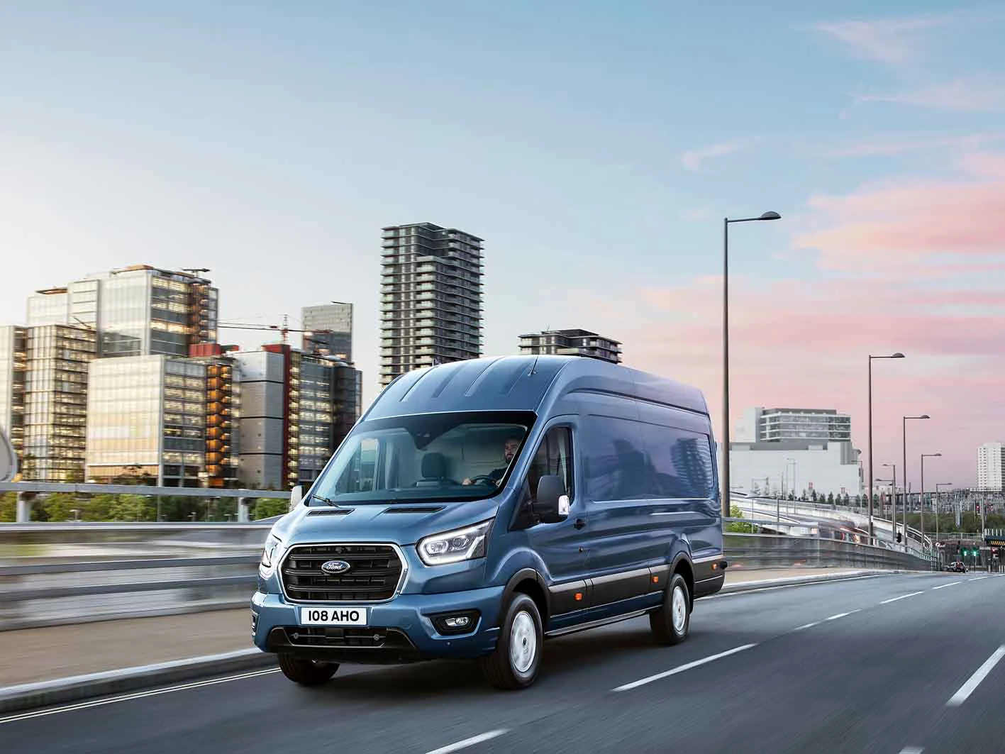 Ford Transit 2019 Eksterioer Blaa Hoej