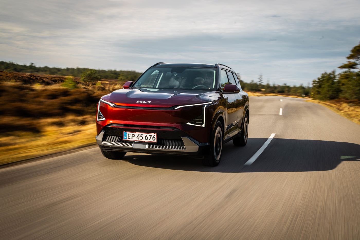 Kia EV5 2026 Roed Forfra