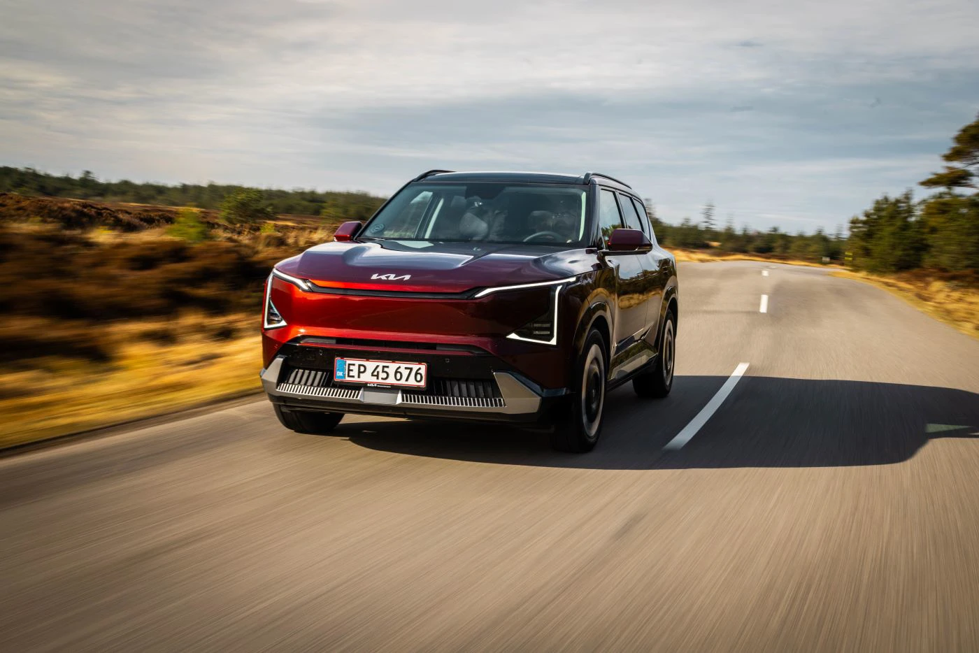 Kia EV5 2026 Roed Forfra