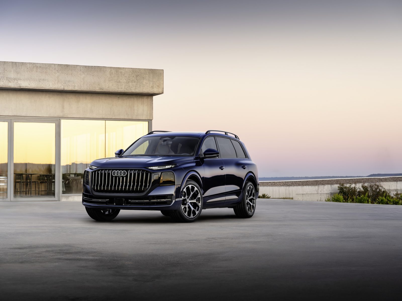 Audi Q9 2026 Front Skraavinkel