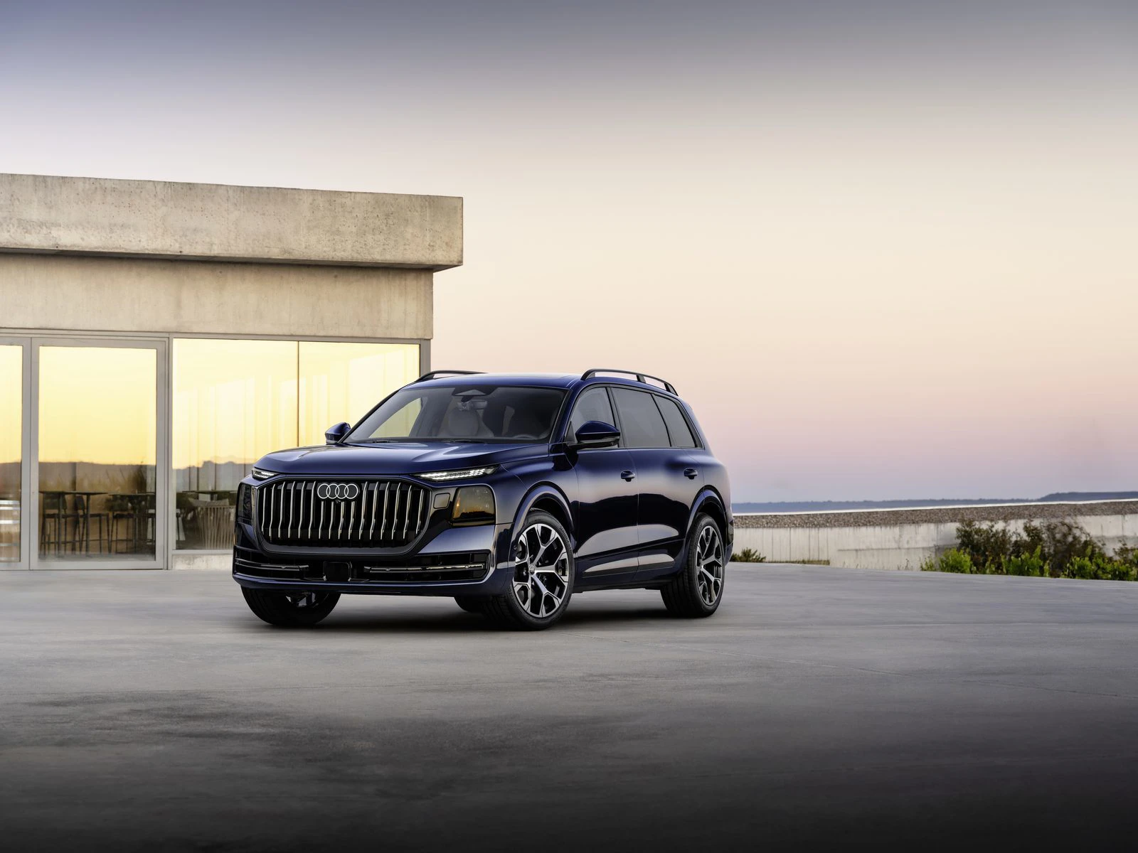 Audi Q9 2026 Front Skraavinkel