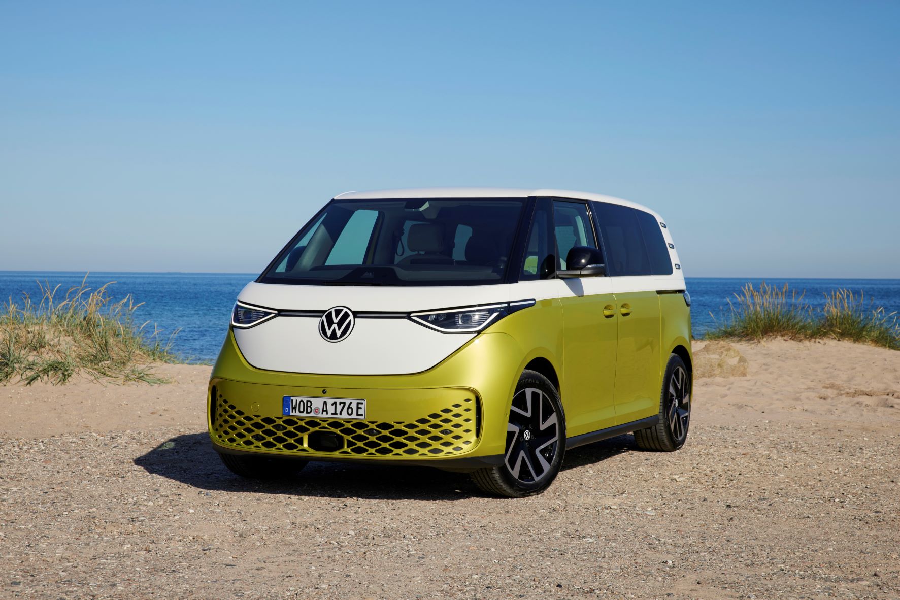 VW ID Buzz 2023 Gul Forende