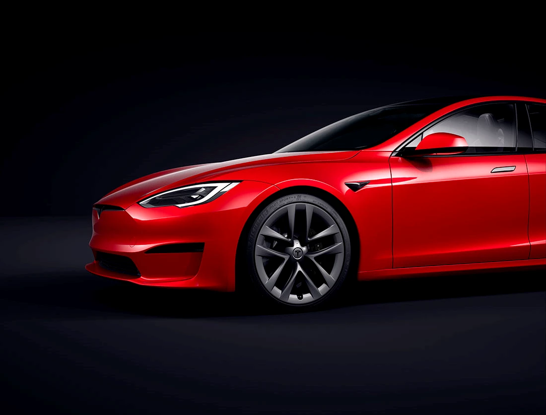 Tesla 2022 Model S Front Detalje